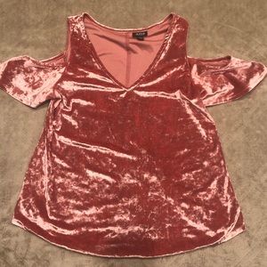 Pink Velvet Top